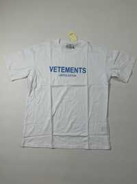 футболка Vetements Limited Edition Blue Logo Tee