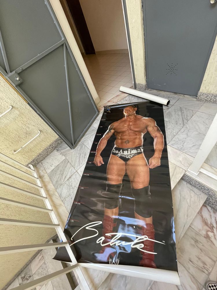 WWE  poster john cena Dave Batista tamanho real