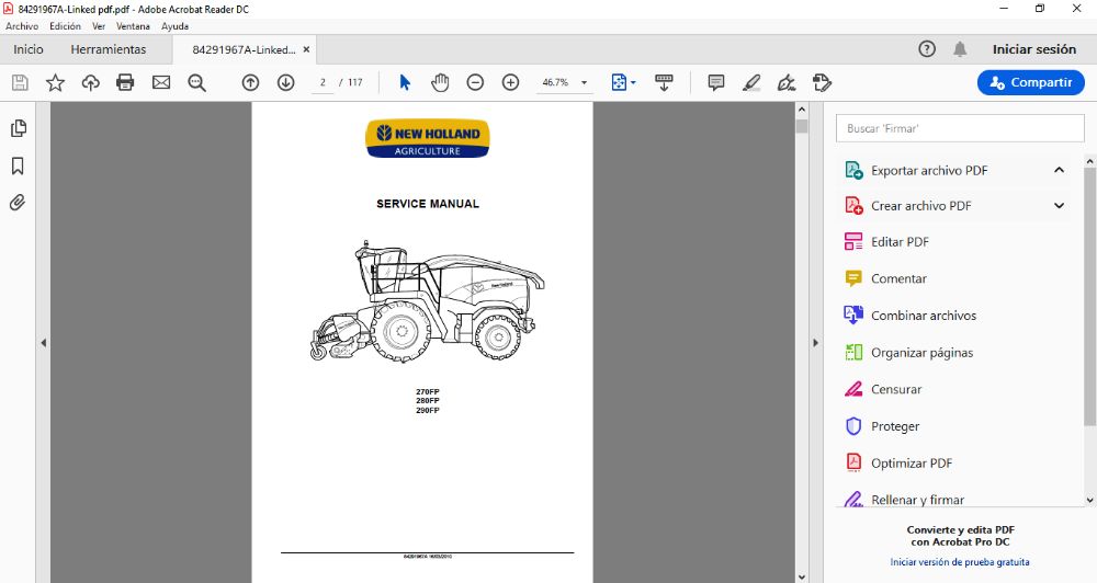 New Holland Agriculture Service Manual 2019