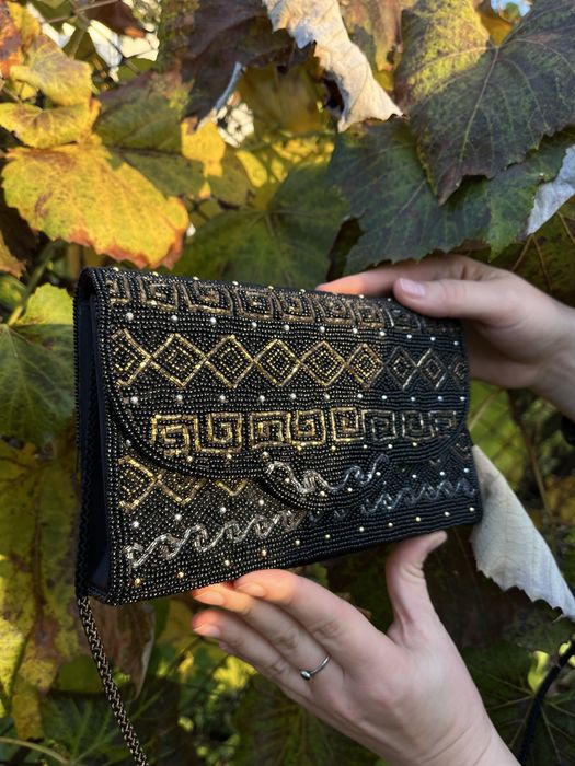 Вінтажний клатч вишитий бісером