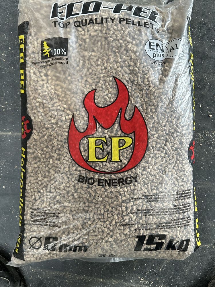 Pellet Sosnowy Eco-Pel z Certyfikatem A-1 Din Plus