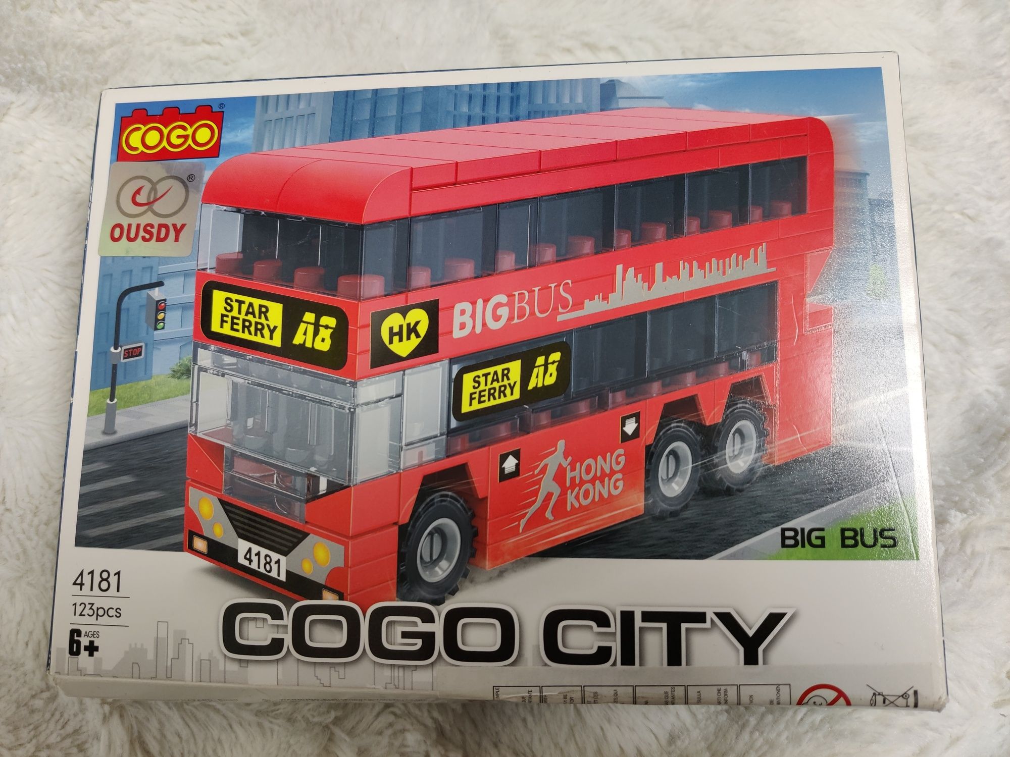 Cogo city Big bus 123 części