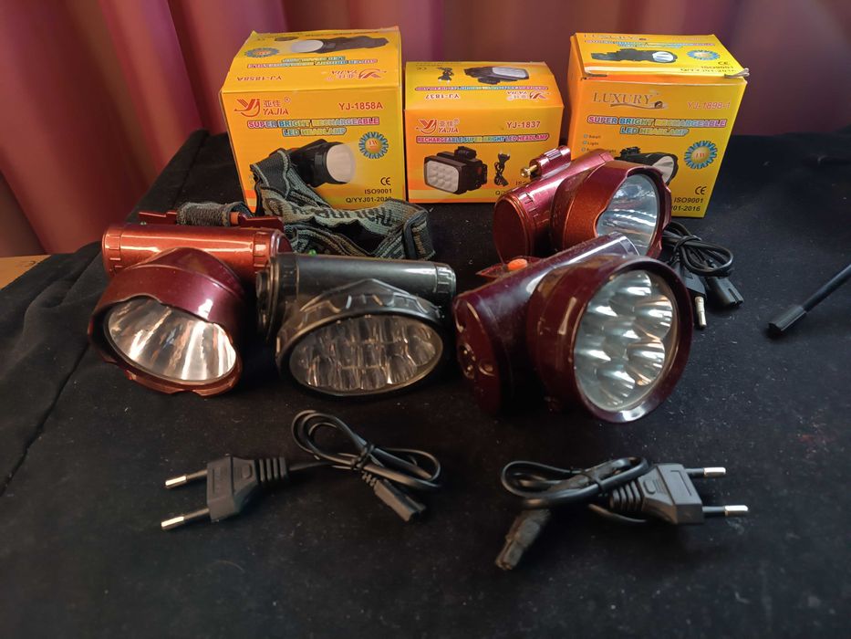 Продам налобные фонари 4шт