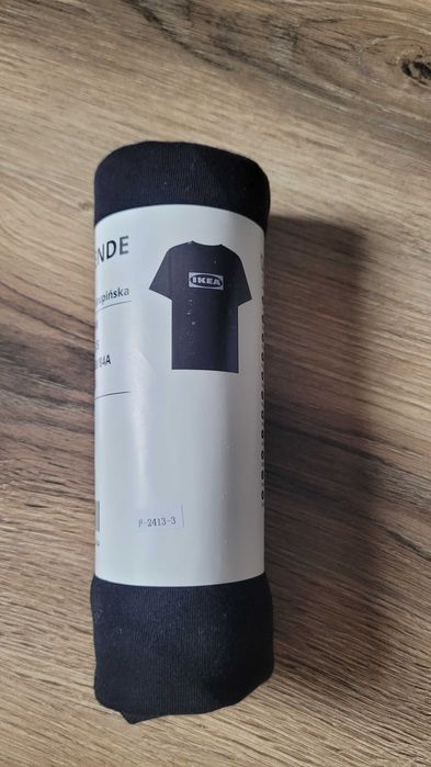 Nowa Czarna podkoszulka, T-shirt, Ikea, rozmiar s-m
