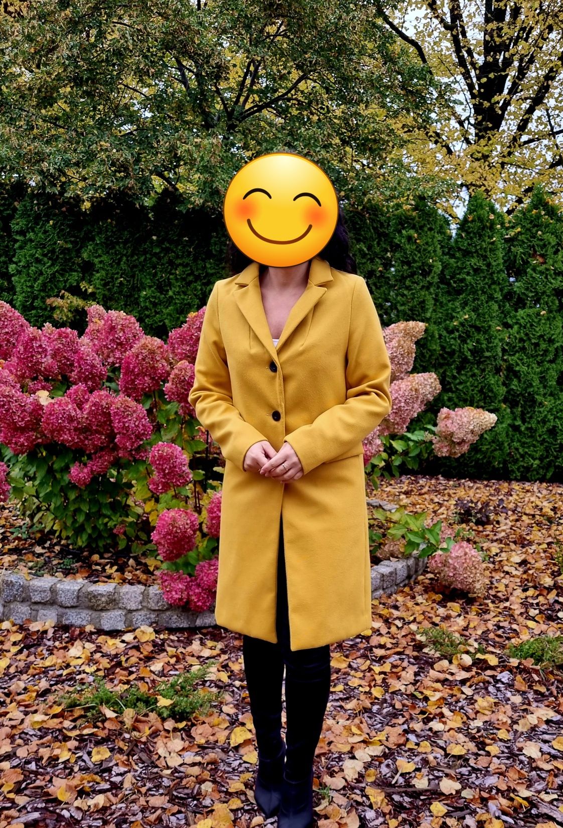 Płaszcz XS żółty