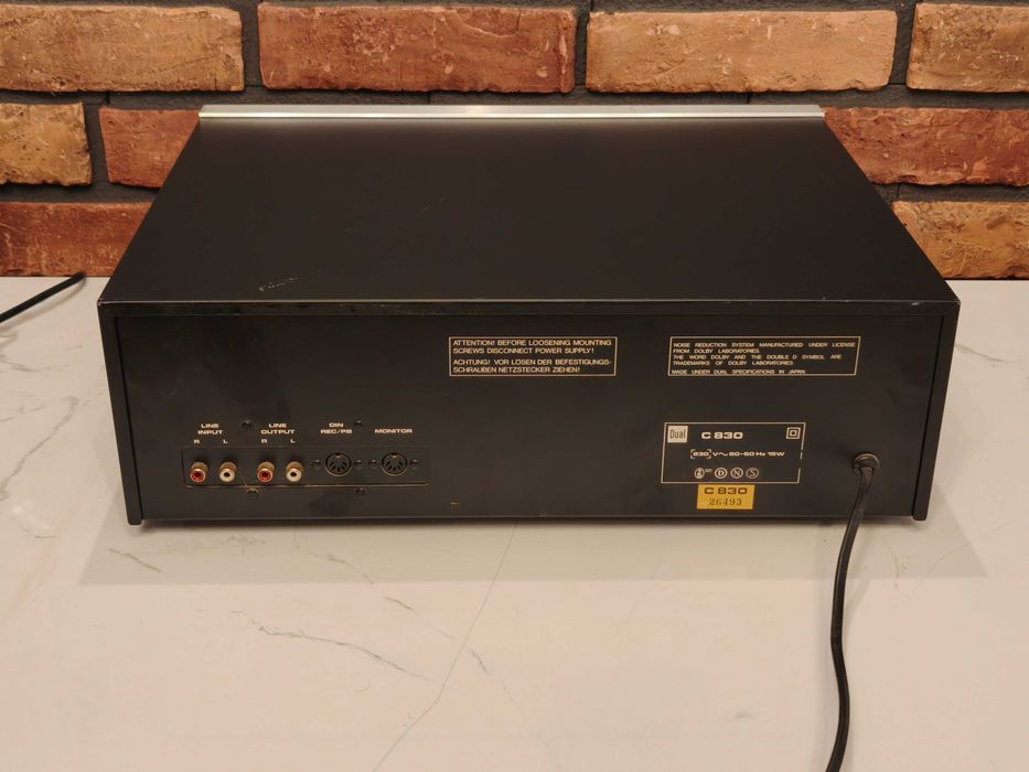 DUAL C 830 ! Rzadki deck VINTAGE ! OKAZJA