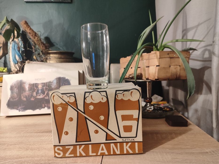 Komplet szklanek do piwa PRL