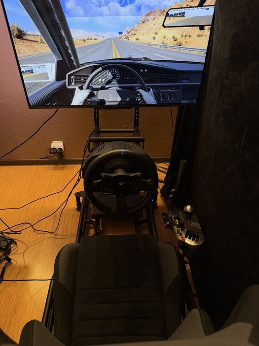Stanowisko simracing kompletny symulator wyscigowy z telewizorem
