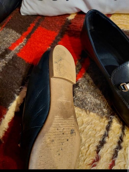 Czarne, skórzane lordsy #vagabond