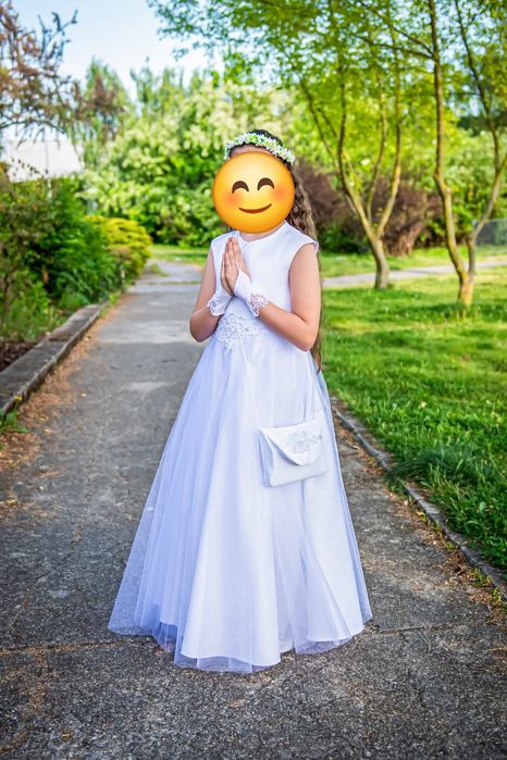 Sukienka komunijna wzrost 140-146 MK Maryla model Laura 140