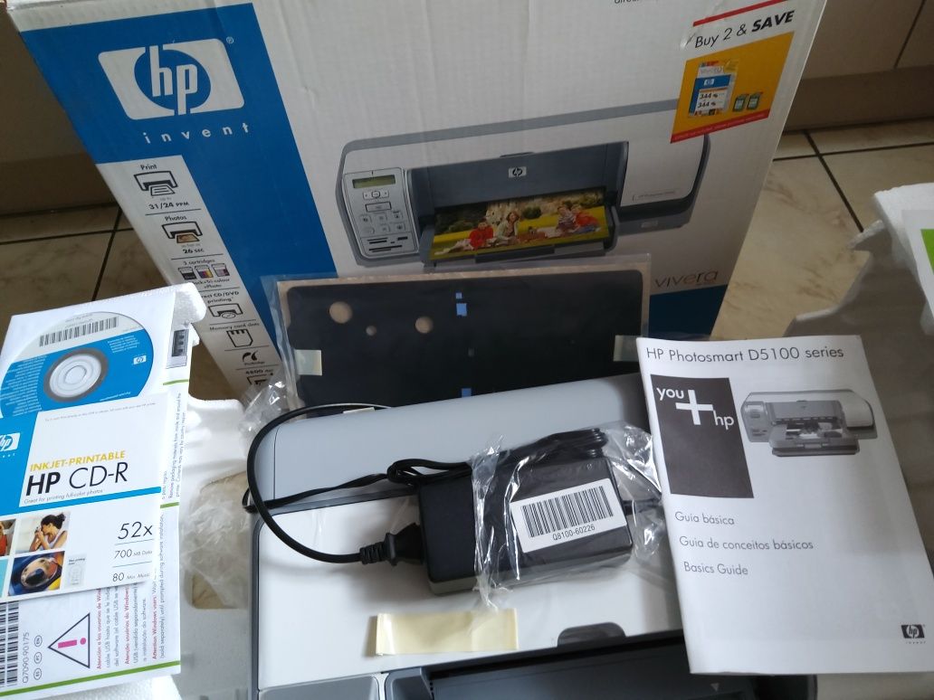 Nowa drukarka HP D5160 nadruki na płyty