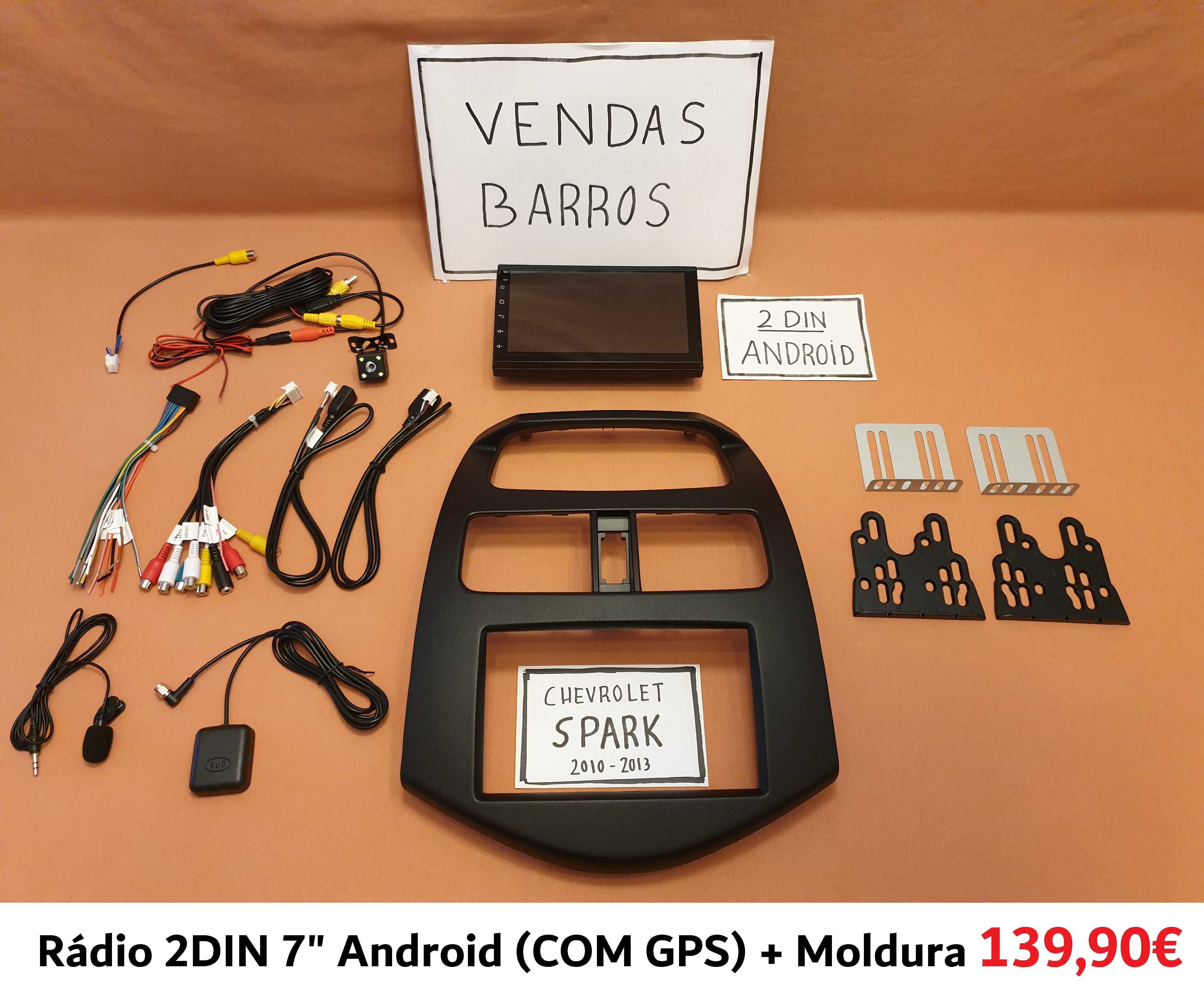 (NOVO) Rádio 2DIN • CHEVROLET Spark (M300) • Android GPS [4+32GB]