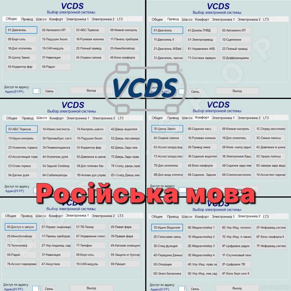 Автосканер VCDS Вася диагност 2022 для VAG-COM Audi, Volkswagen, Skoda