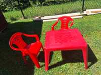 Krzesełka i stolik Zestaw ogrodowy dla dzieci
