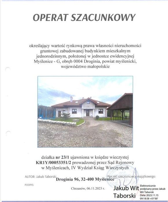 syndyk sprzeda dom w wysokim standardzie Droginia