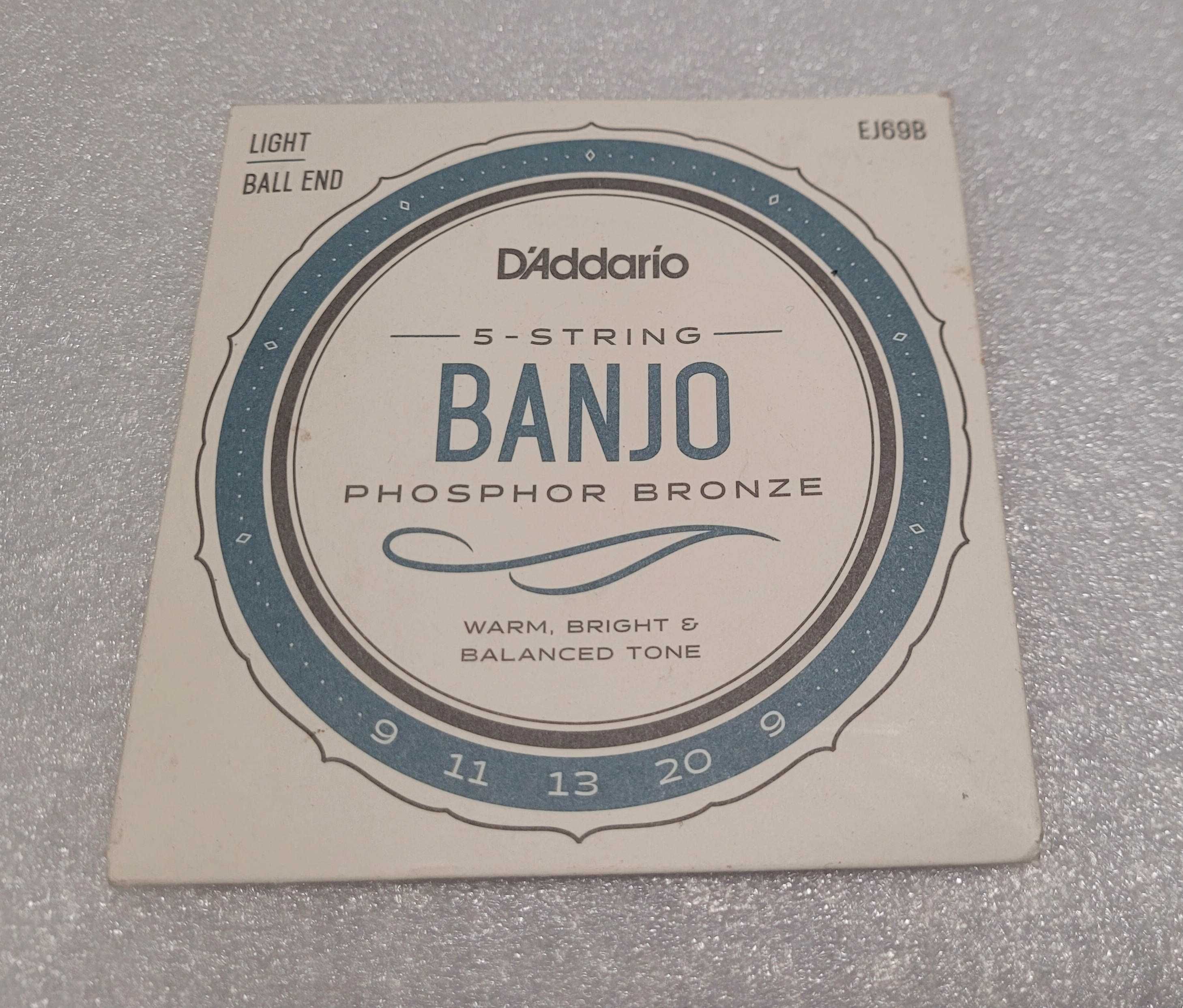 Struny do Banjo 5str D'ADDARIO EJ69B Oryginalne