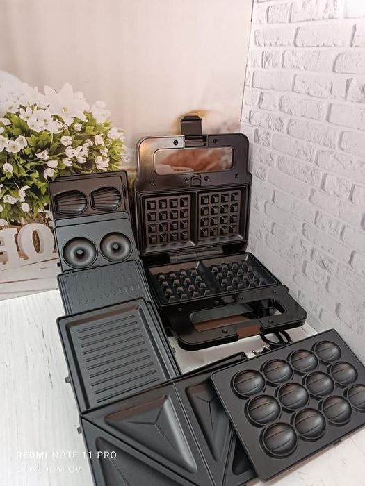 Німецький мультимейкер 7 в 1! Вафельниця ZP-806 Гриль 2200 Вт Zepline