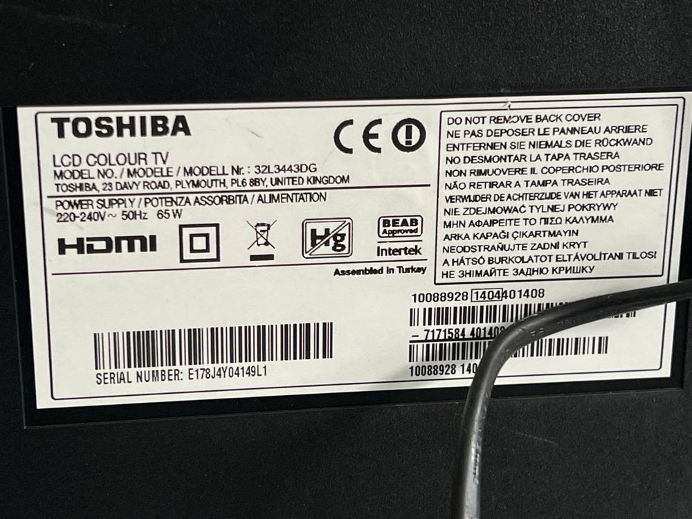 Телевізор Toshiba “32” Full HD