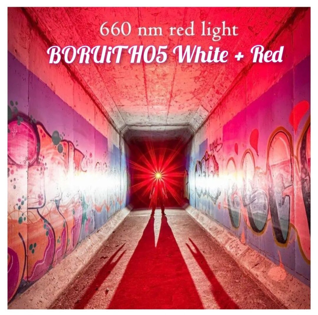 BORUiT H05R White+Red/белый+красный на Li-ion 18650 боруит