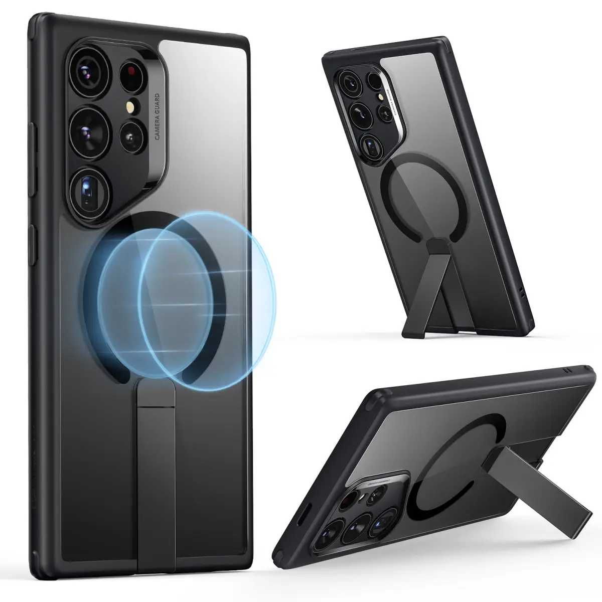Чехол ESR Boost Flickstand Halolock для Samsung S24 Ultra Clear Black