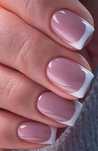 Paznokcie łatwe w użyciu french manicure delikatny do przyklejania