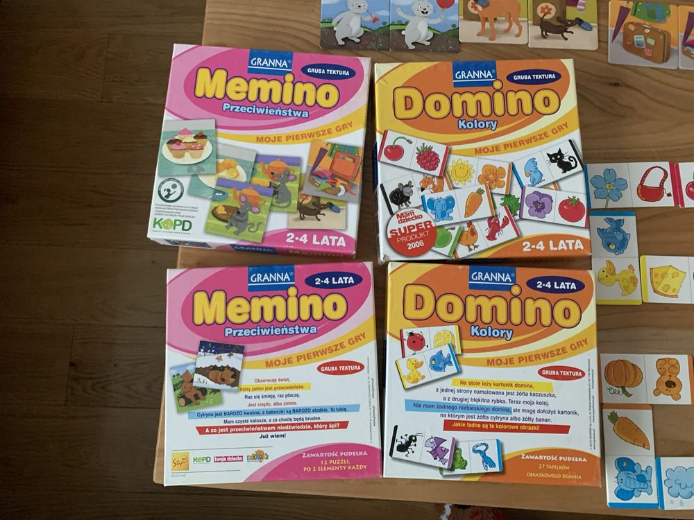 Domino Memino Granna kolory przeciwieństwa