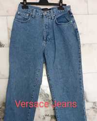 Jeansy z wysokim stanem Versace Jeans Couture