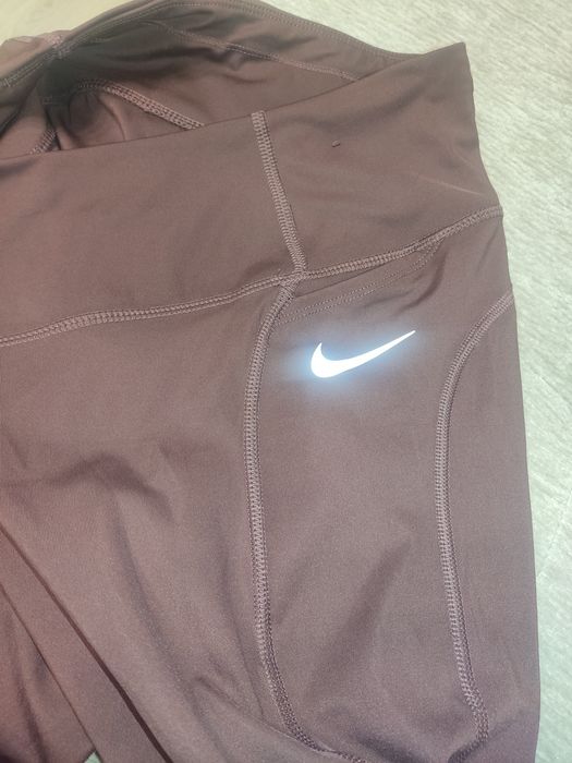 леггінси для йоги nike колір сливовий р. l/ m