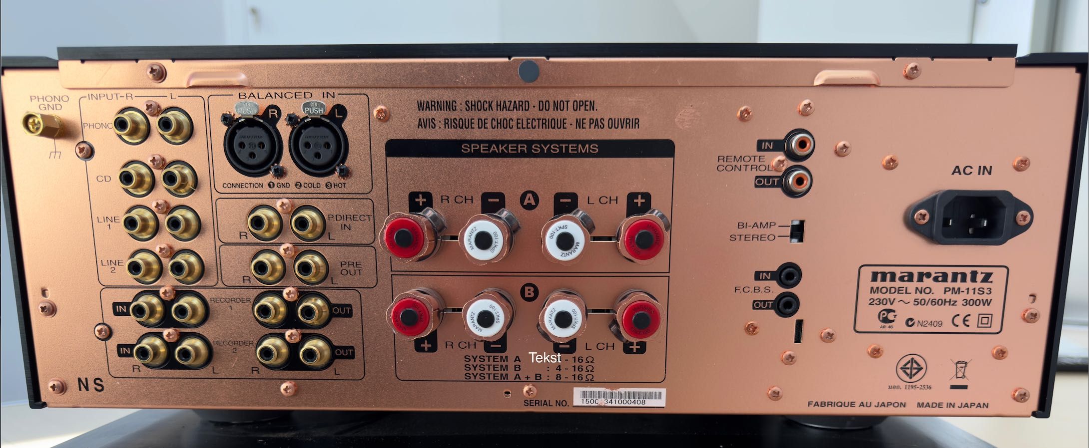 MARANTZ - Integrated Amplifier PM-11S3