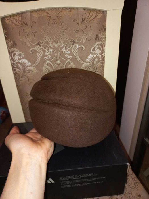 Фетрова жіноча шляпка, берет, капелюх Helen Line, коричневий, 54-55 см