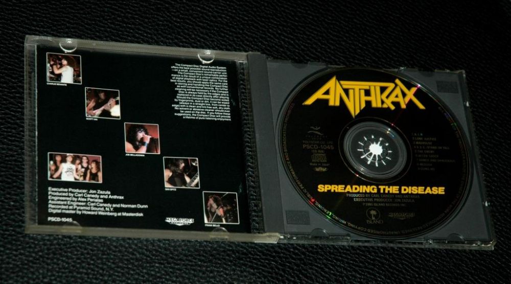 ANTHRAX - Spreading The Disease. 1990 Polystar/Island. Japan.