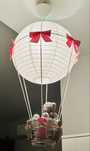 Lampa wiszaca do pokoju dzieciecego dziewczynki Balon z misiem