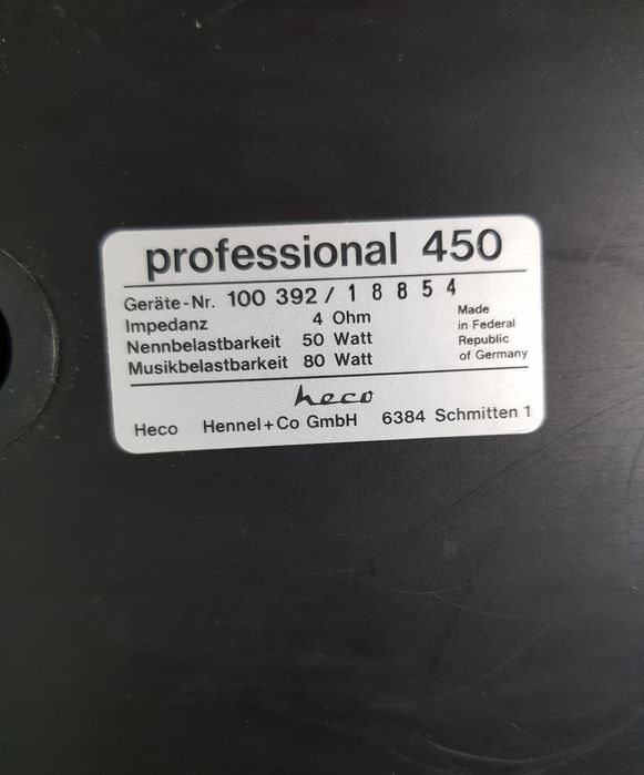 50ВтПолична акустика/полочная Heco Professional 450 б/у з Німеччини