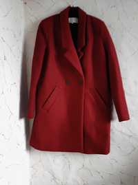Пиджак пальто шерсть красное 46 р