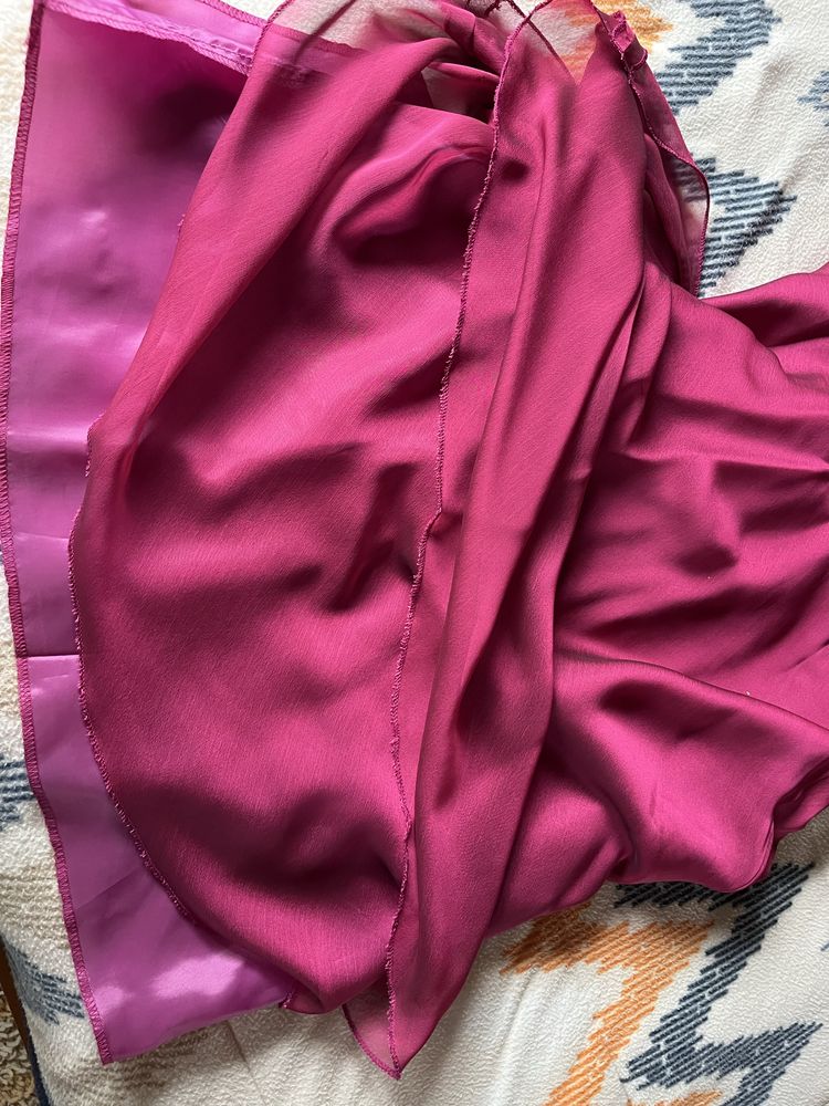 Vestido de cerimonia fuscia/bordeaux