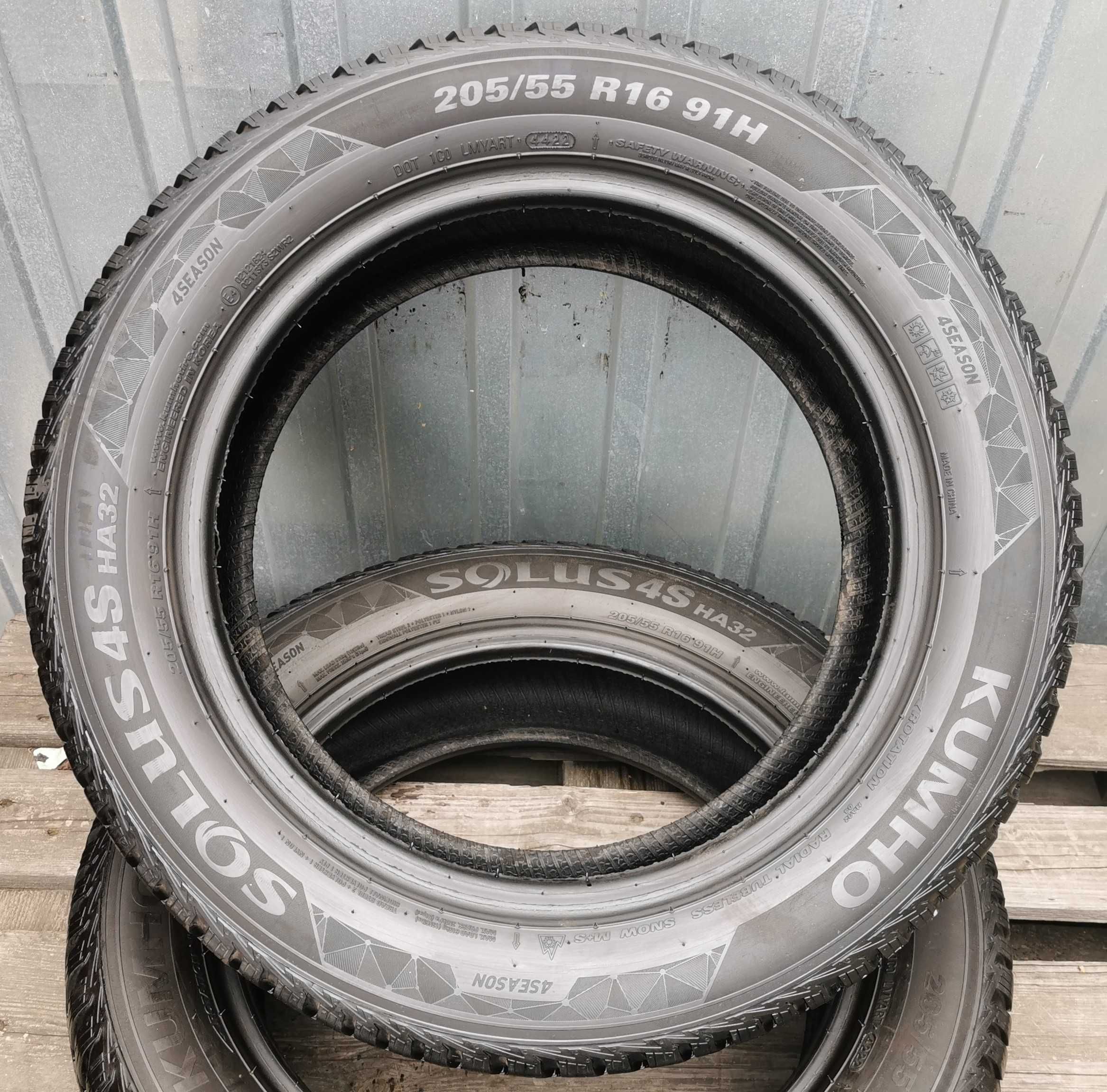 121) Opony - 205/55/16 - Kumho - 6.5mm - Całoroczne - 2x2022