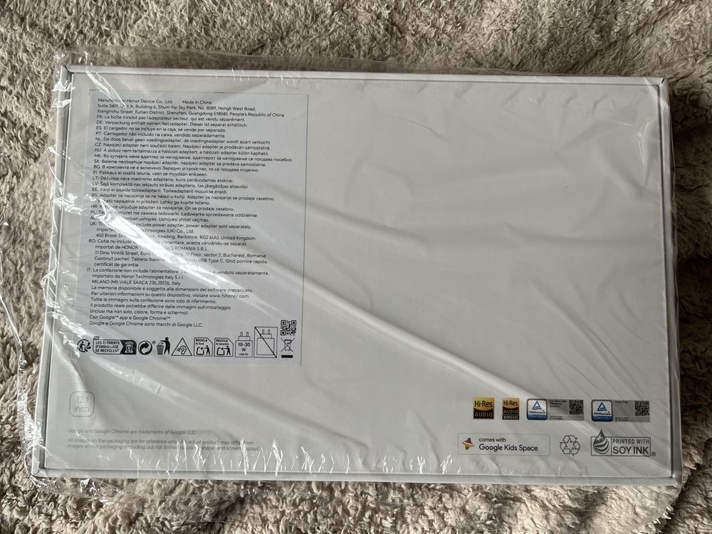 Honor Pad 9 com capa de pele
