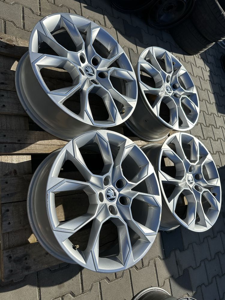 5x112 7,5jx19 et51 skoda octavia superb rs vrs komplet oryginal 19”