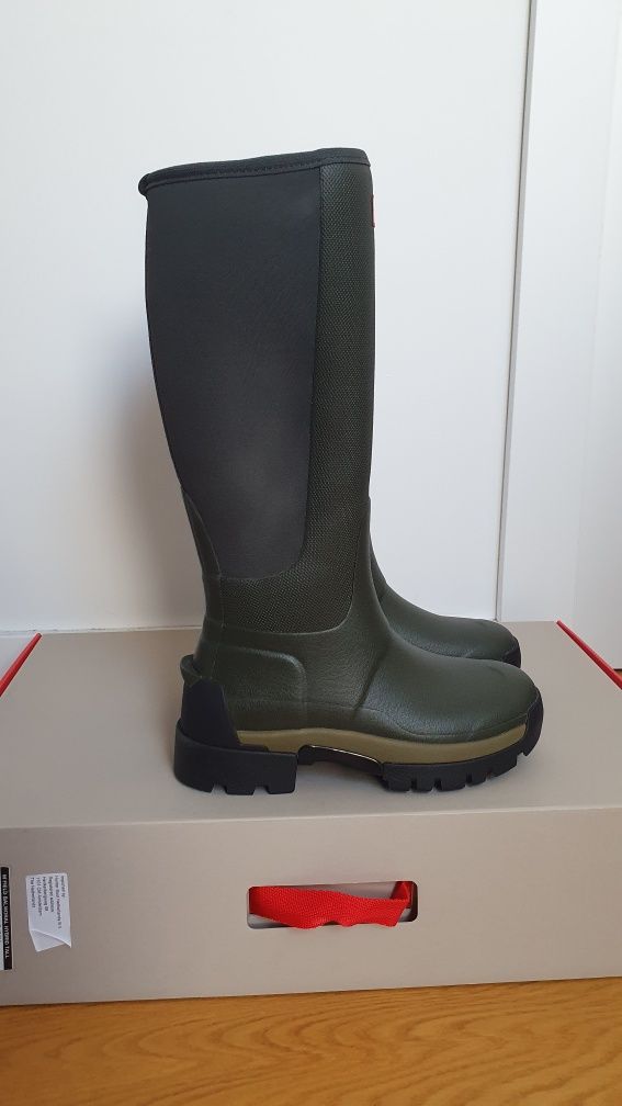 Hunter - kalosze Balmoral - nowe - 36 - zielone