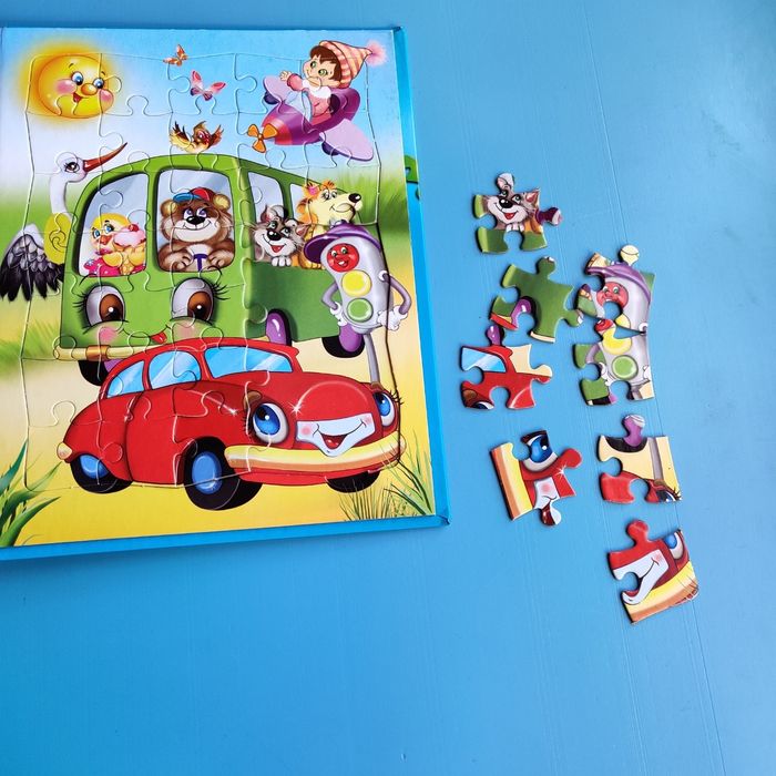 Загадки. Большая книга с пазлами