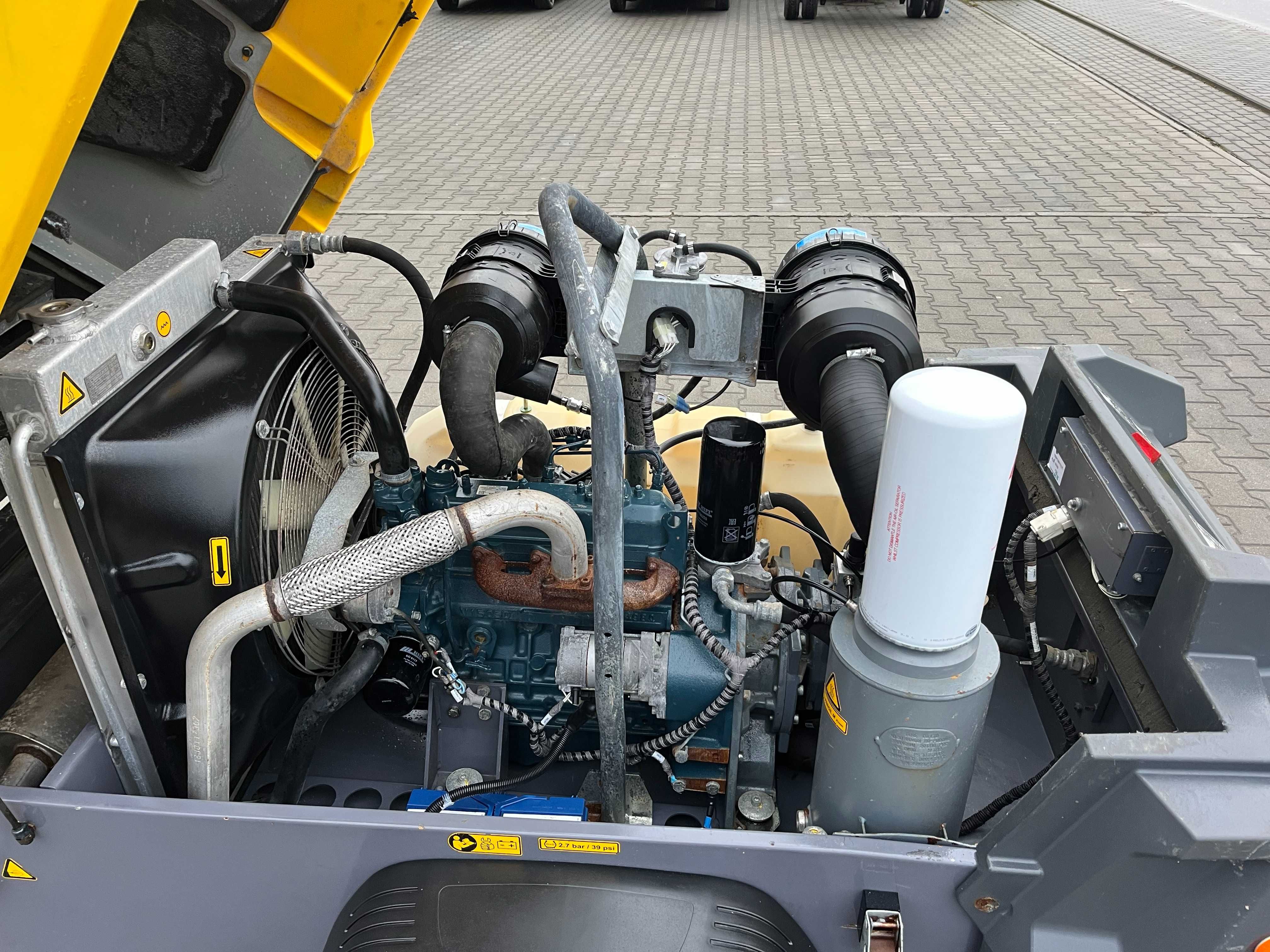Kompresor przewoźny sprężarka Atlas Copco XAS68, 2018r, zarejstrowany