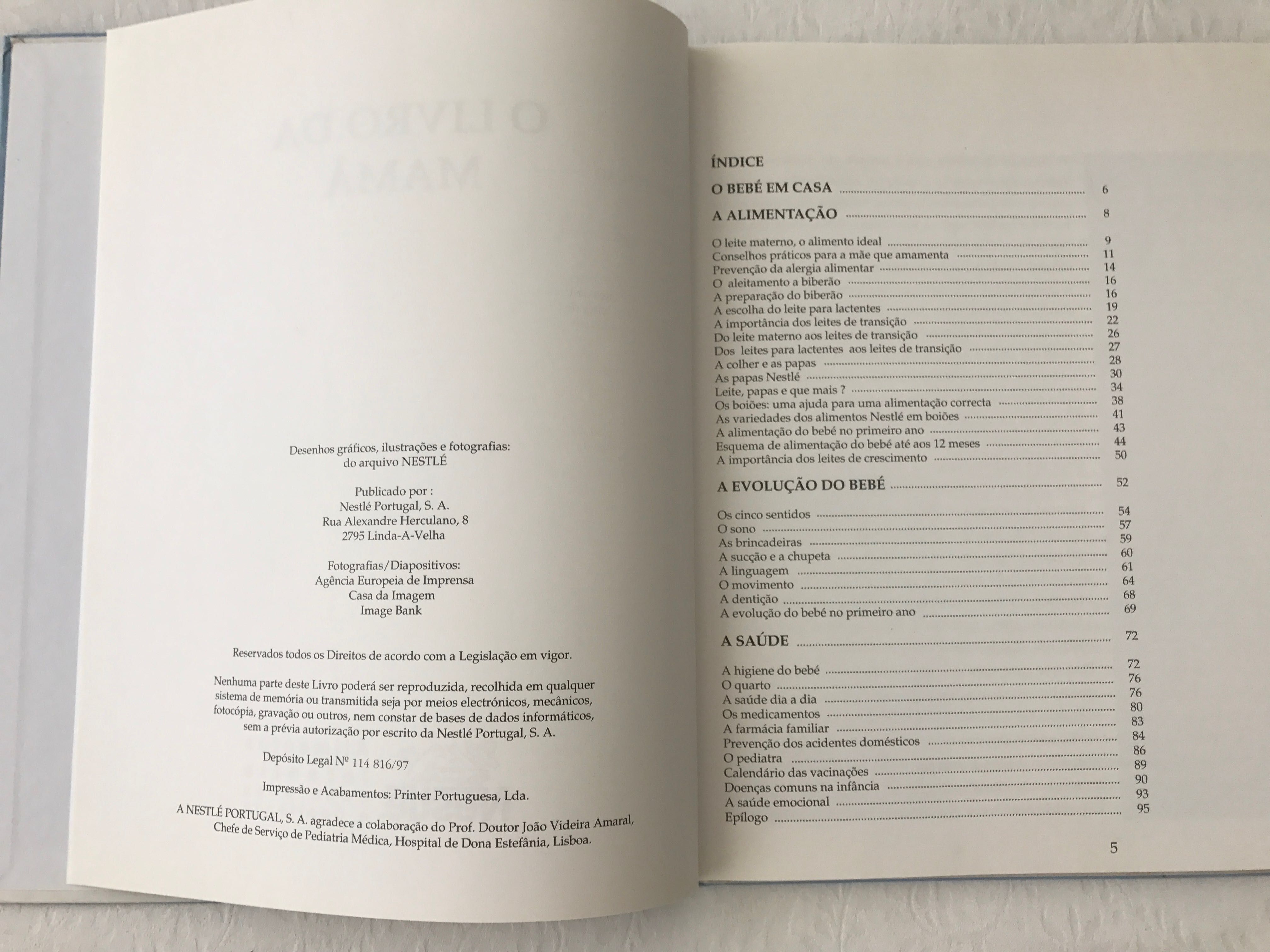 O livro da mamã - todos os cuidados a ter com o bebé