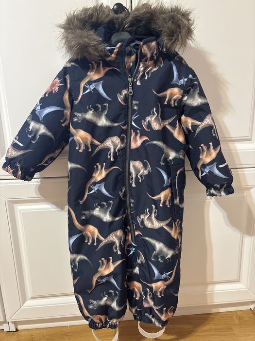 Kombinezon zimowy sniezny 86 92 name it narty dinozaury dla chlopca