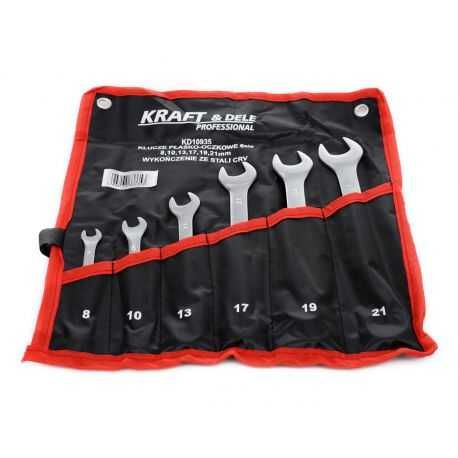 Klucze Płaskooczkowe 6el. 8-21 mm KD10935