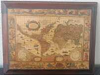 Mapa świata vintage