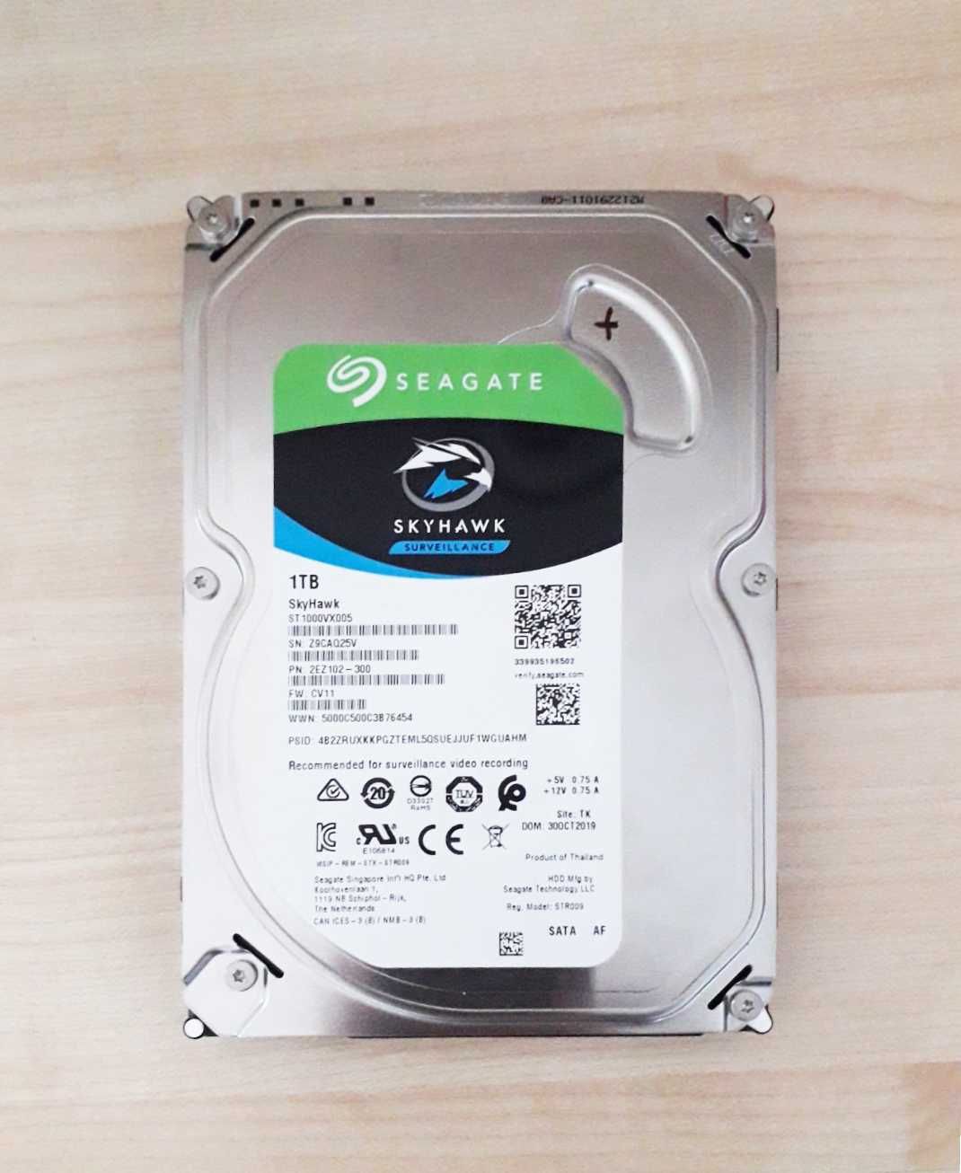 Надежный жесткий диск для ПК Seagate SkyHawk ST1000VX005 3,5" 1Tb