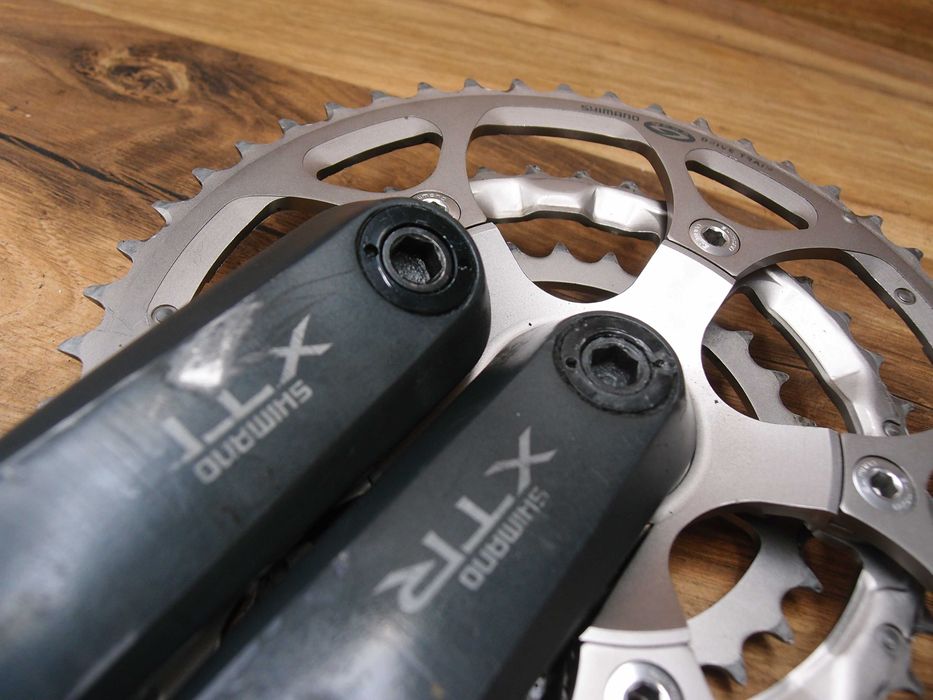 korba rowerowa Shimano XTR FC-M952 VIA Japan szarak + suport BB-M952