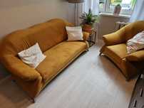 Zestaw wypoczynkowy sofa + fotel