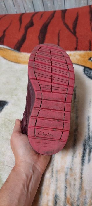 Зимние запожки Clarks для девочки  32р 19,5см