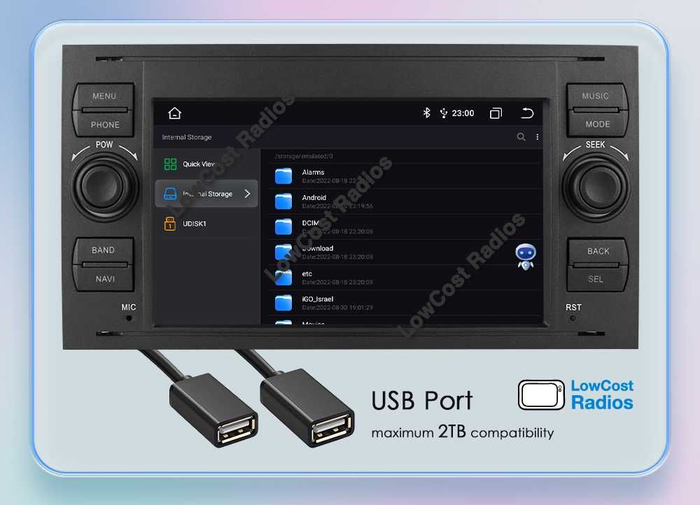 Auto Rádio GPS FORD Retos • ANDROID • BT • USB • WIFI Focus Mondeo
